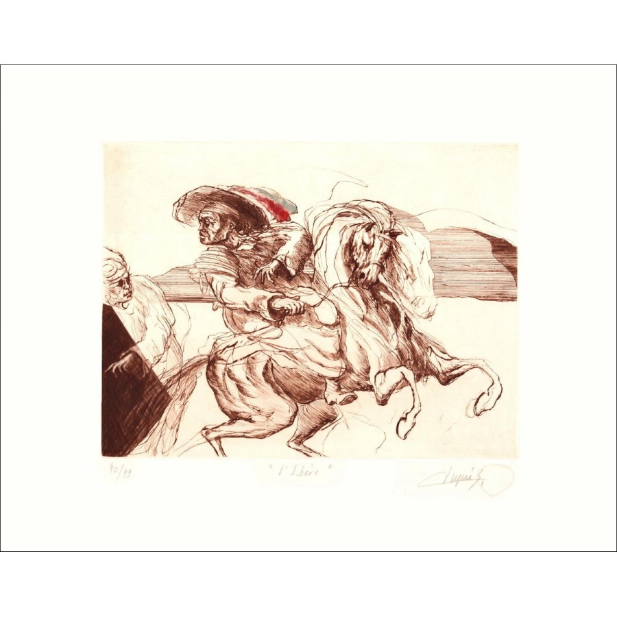 Jean DUPUIS - Lithographie Originale "L'Ibère"