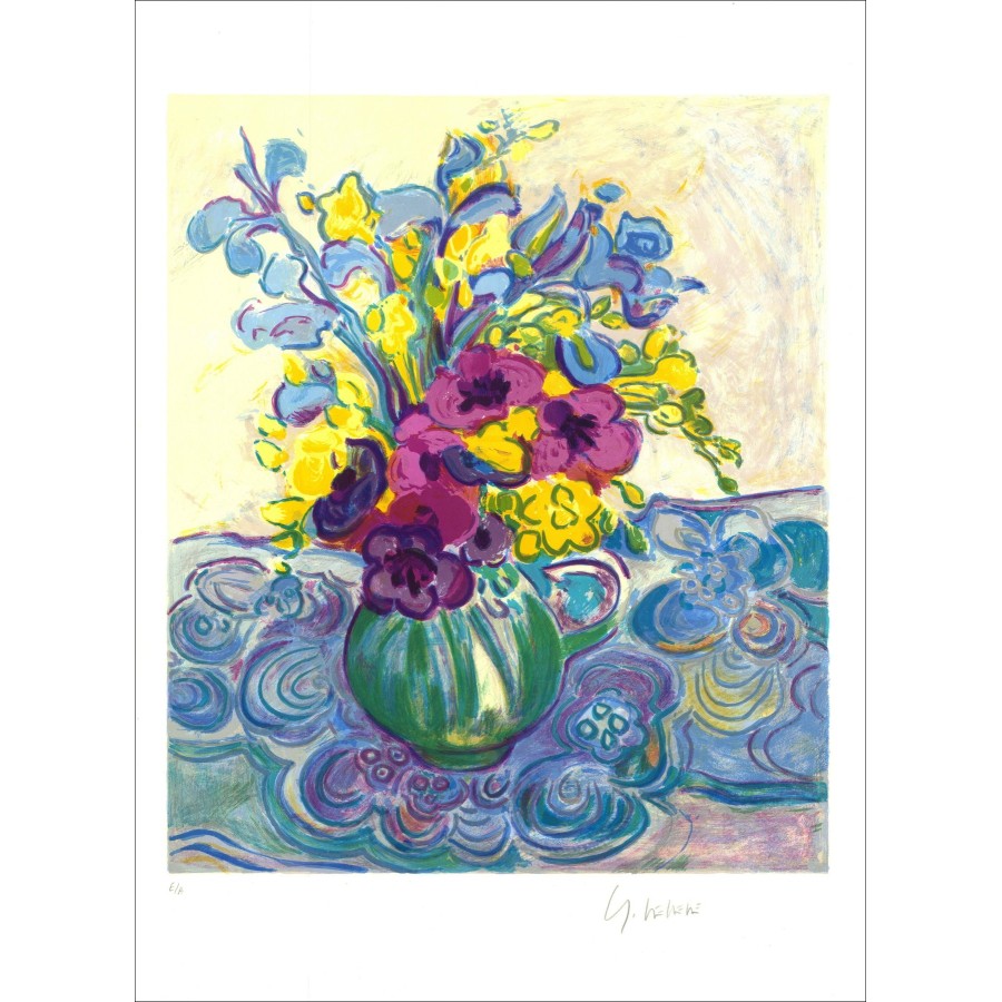 Gérard VIEILLEVIE - Bouquet d'anemones