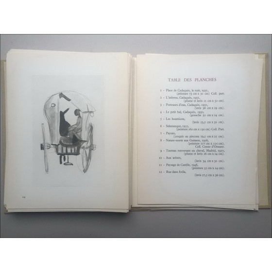 Yves BRAYER - Volume illustrato "Yves Brayer e la Spagna" + Disegno originale ad inchiostro