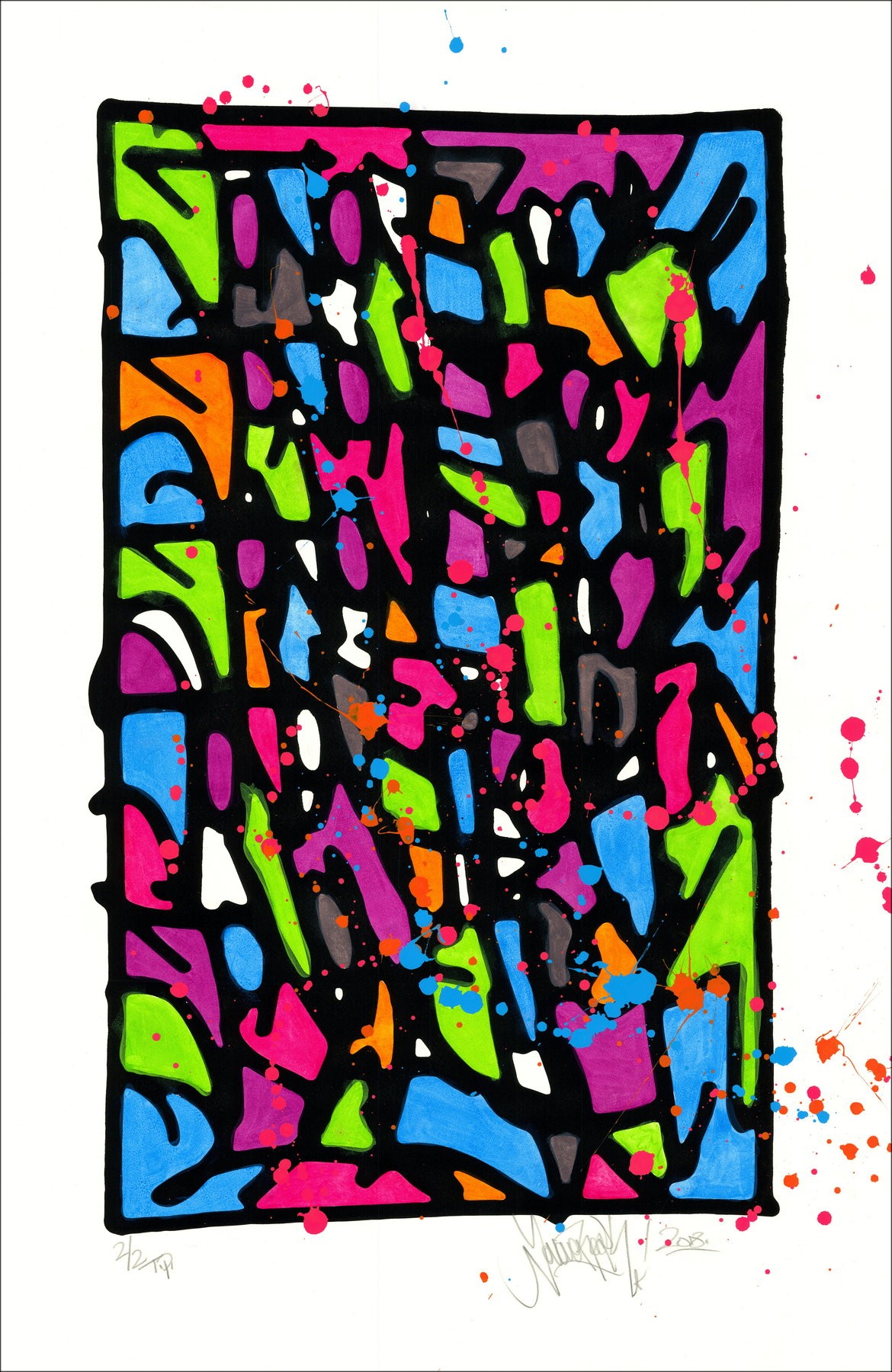 JonOne - HPM 2018-V4, unique work
