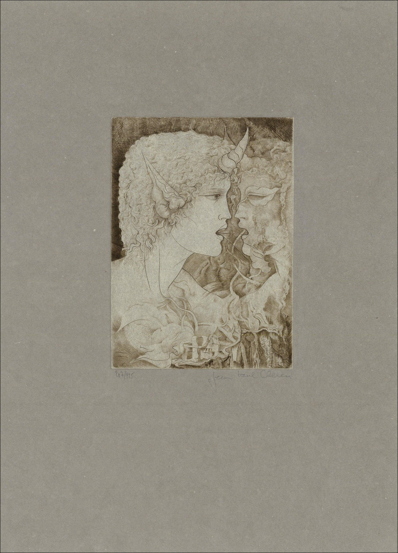 Jean-Paul Cleren - Dialogo mistico della fauna - Incisione numerata