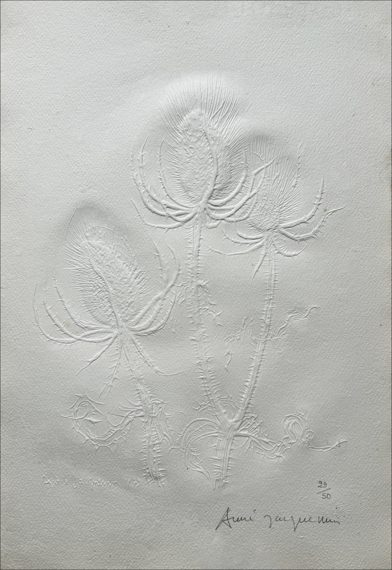 André Jacquemin - Original Footprint "Lords Lords" 50x34cm - 1979