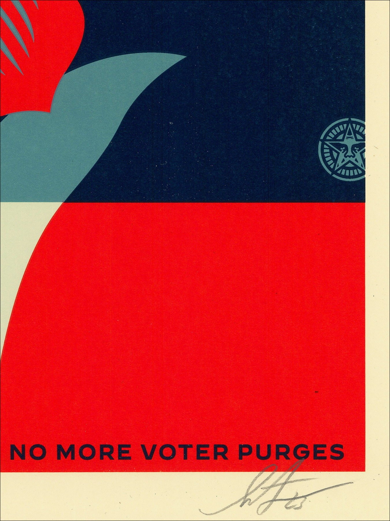 Shepard Fairey - Difendi la democrazia 2023 | Galleria 125