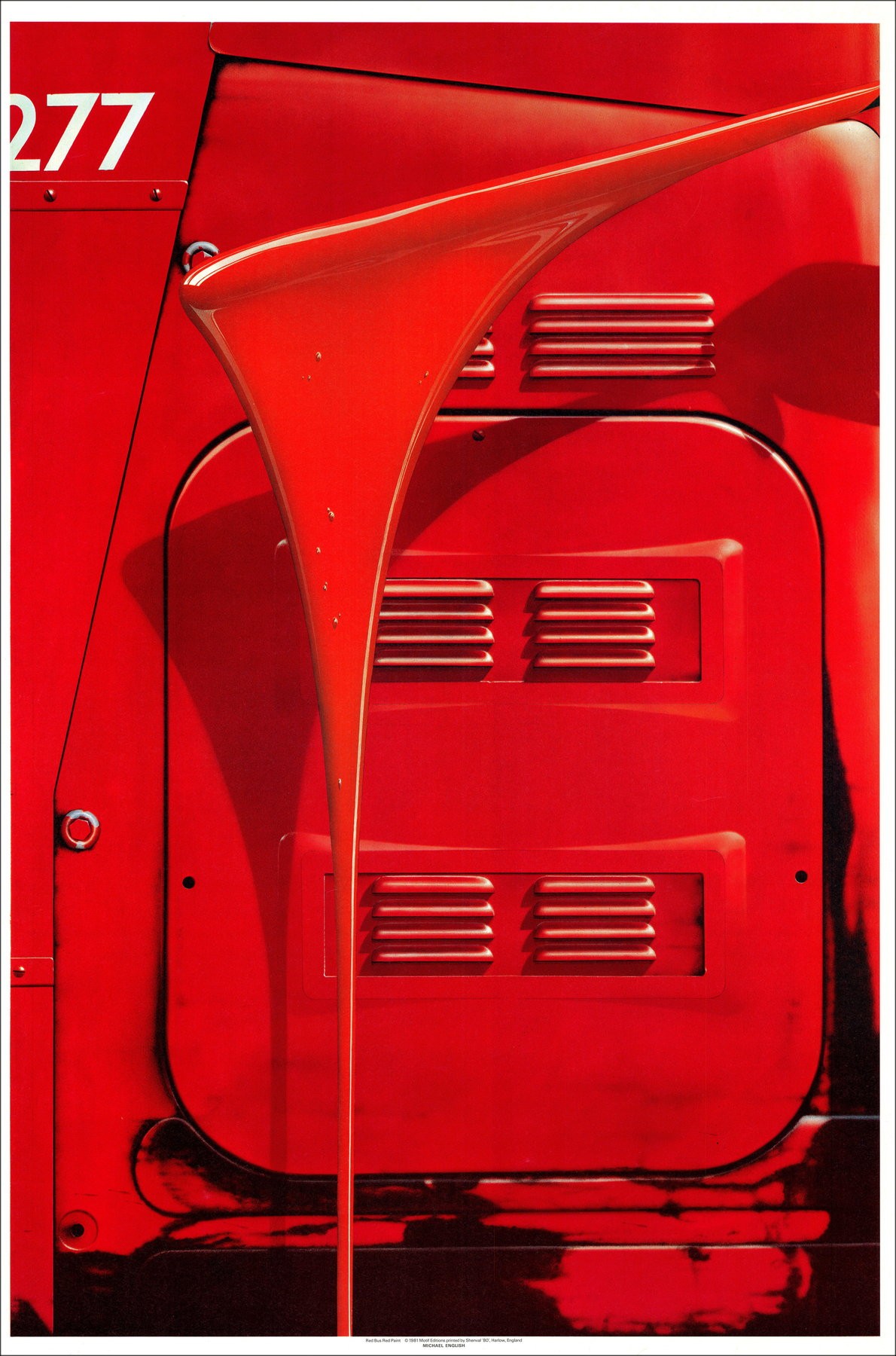 Michael Français - Pittura RAID BUS RED, Poster | Galerie125