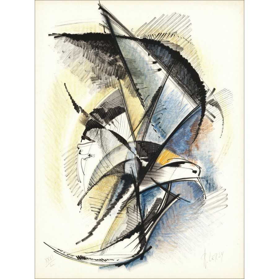 Roger Lersy - The Seagull, Litografia originale - Galleria 125