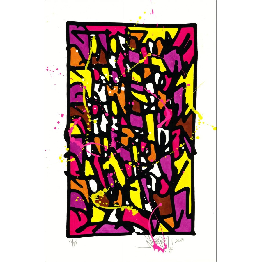 ➤ Jonone HPM 2018-V2 acrilico e serigrafia (unico) 