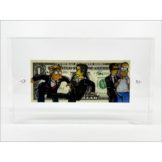 PAZBLANDINA - Homero Simpson Hombres en Negro en Dólar