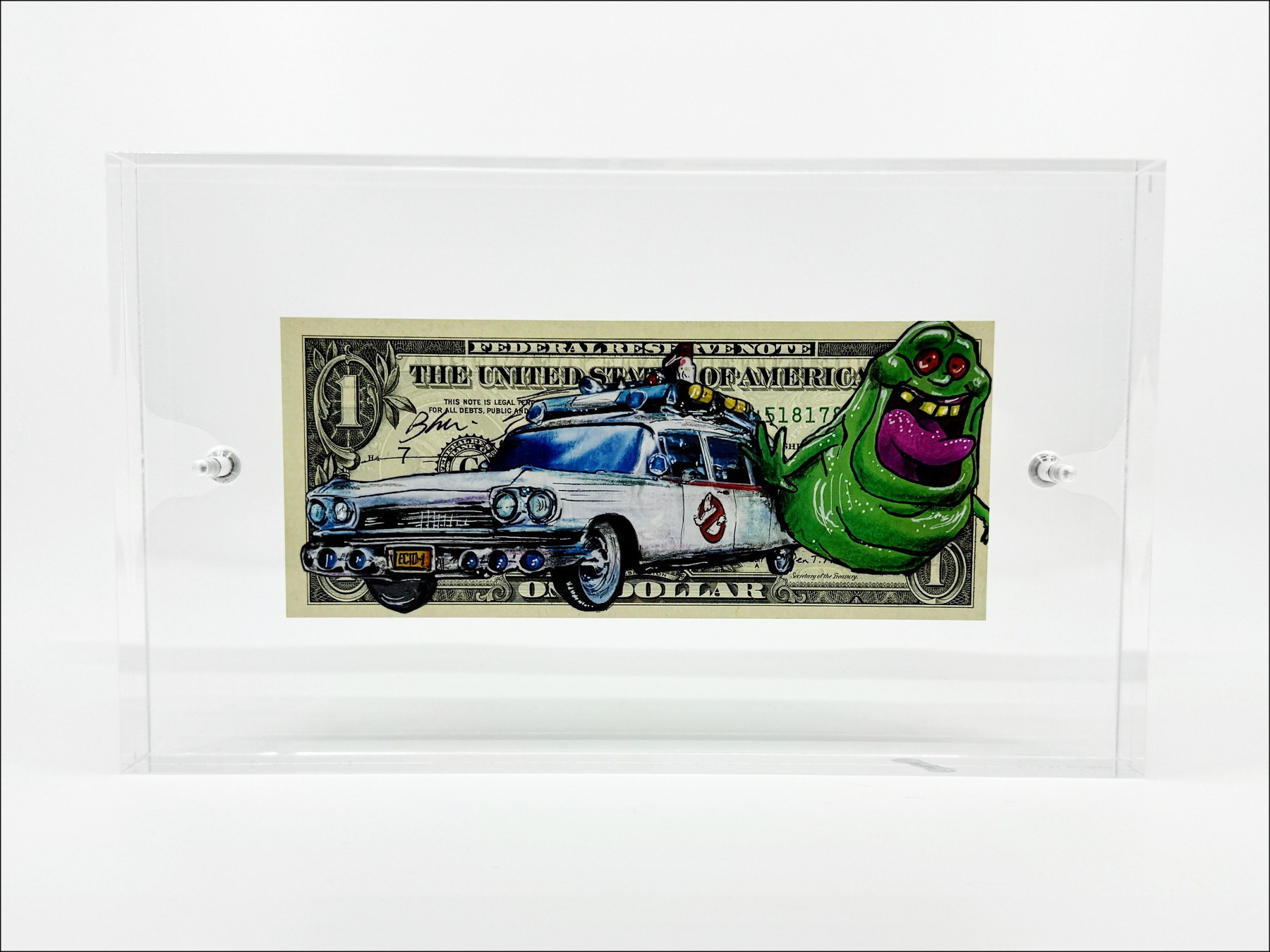 PAZBLANDINA: Ghostbuster, Drawing Original Dollar, 2024