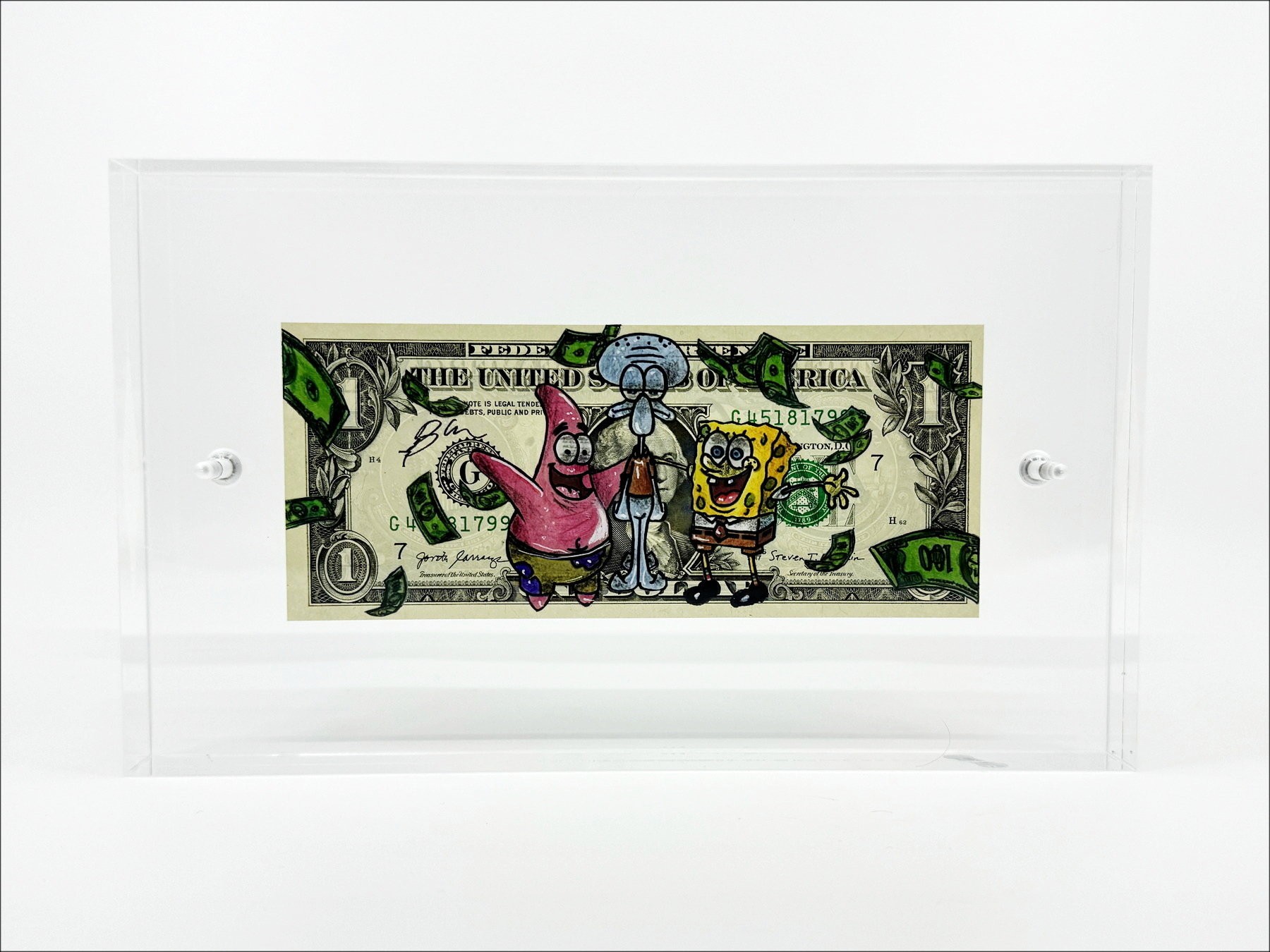 PAZBLANDINA - Spugna Bob sul dollaro americano | Galleria 125