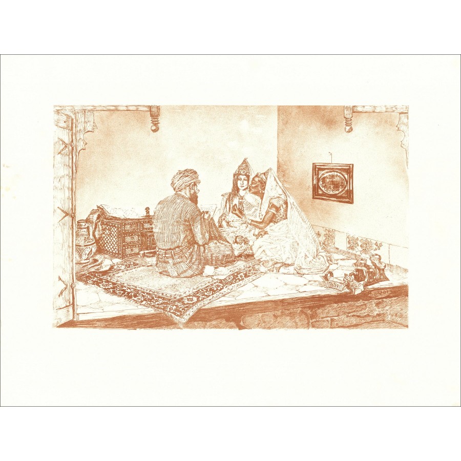 Chez l'écrivain - Lithographie sur vélin | Galerie125