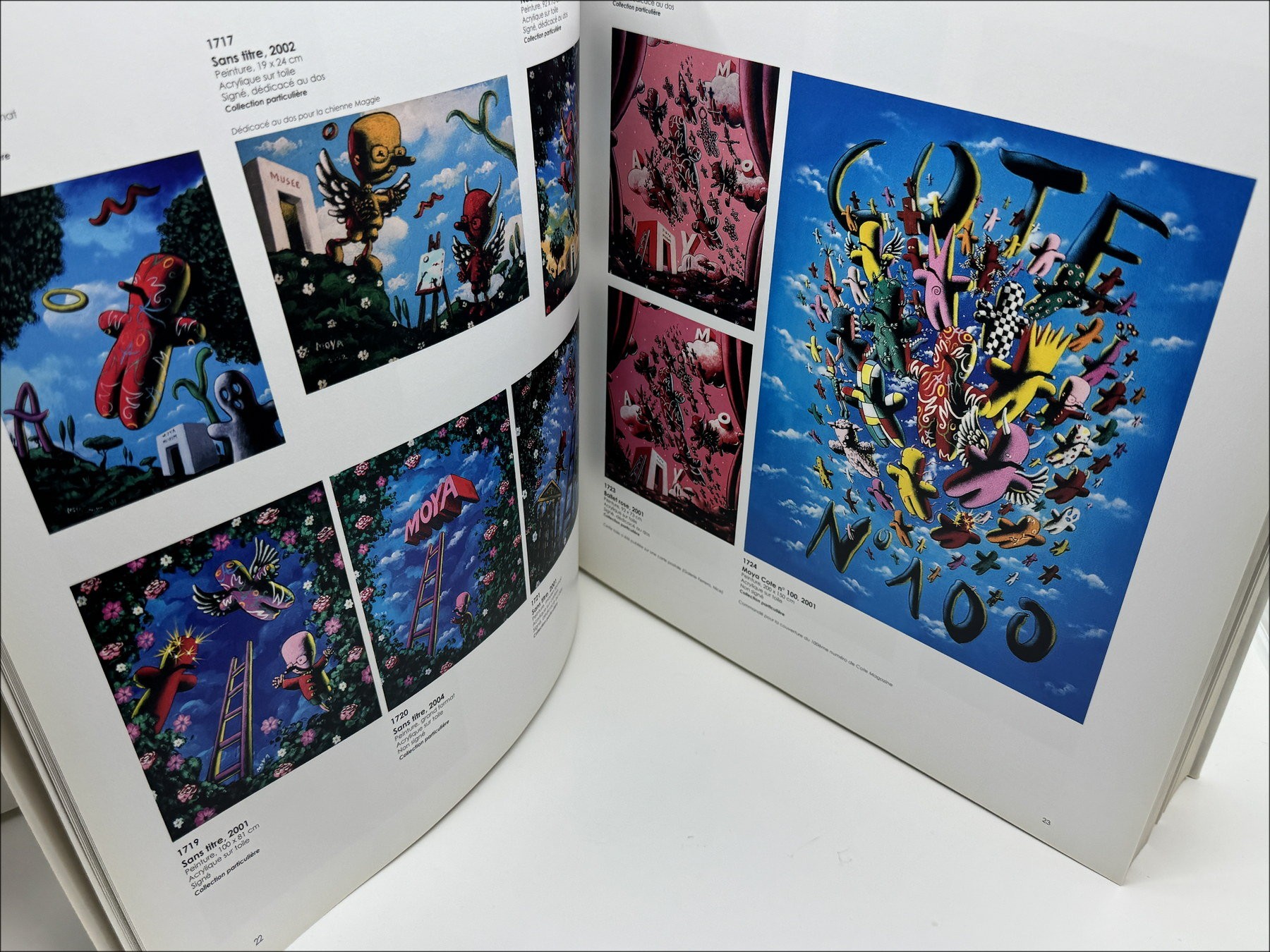 Patrick Moya - Redeneerde catalogus (2 volumes) + originele tekening in de inkt