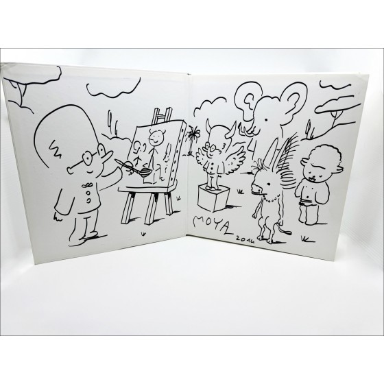 Patrick MOYA - Catálogo resonado (2 volúmenes) + Dibujo original de tinta