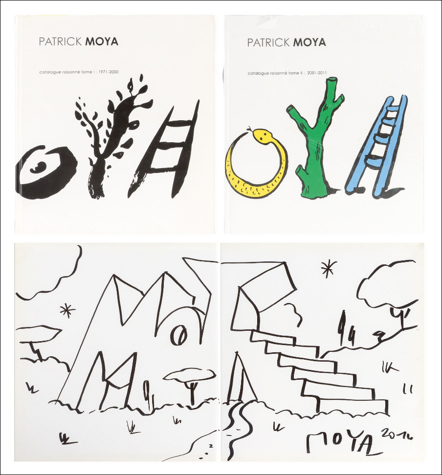 Patrick Moya - Greated Catalog (2 Volumes) + Originalzeichnung in der Tinte