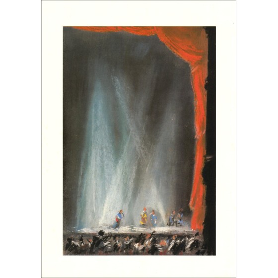 Scene - Lithograph on vellum paper