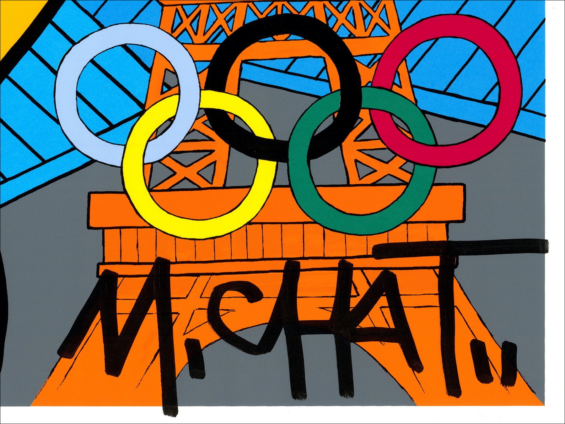 M.CHAT (Thoma Vuille) – Juegos de París 2024 | Serigrafía firmada