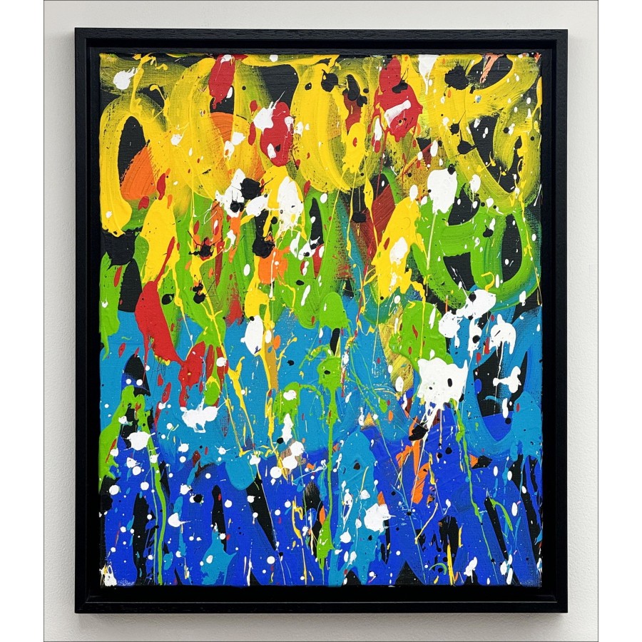 Jonone: Untitled 03, 2024 - Acryl schilderij op canvas (46x38 cm)