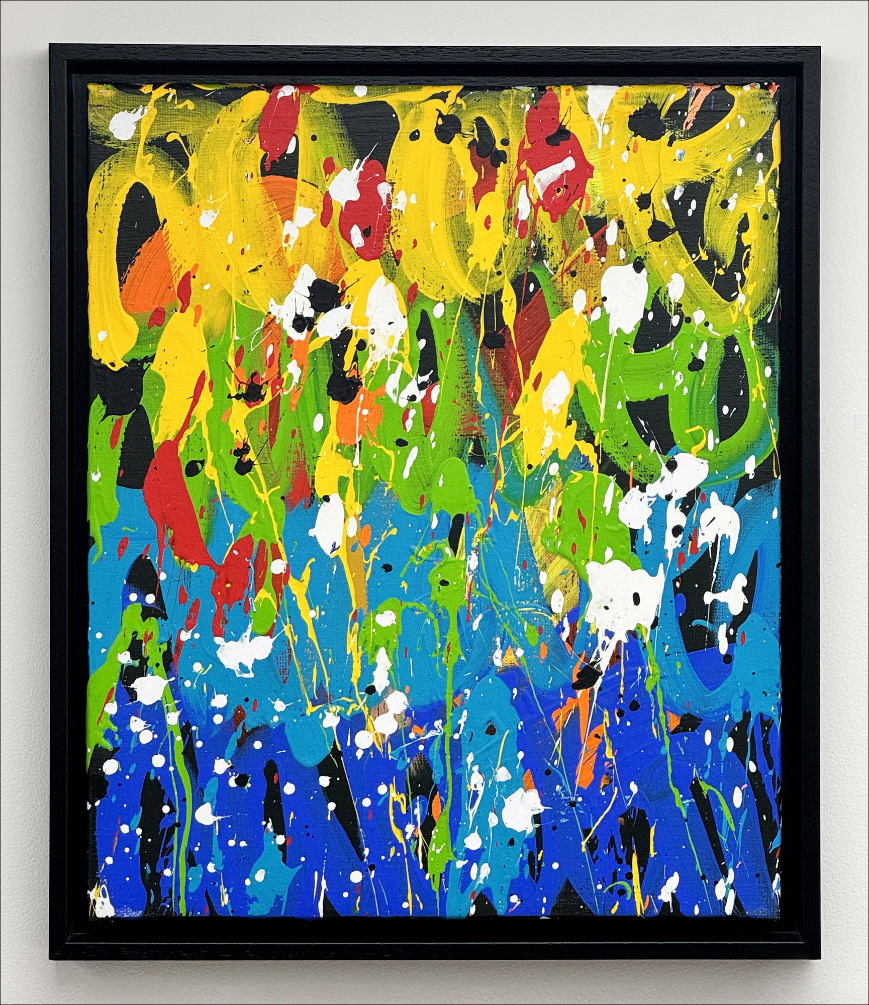 JonOne : Sin título 03, 2024 - Pintura acrílica sobre lienzo (46x38 cm)