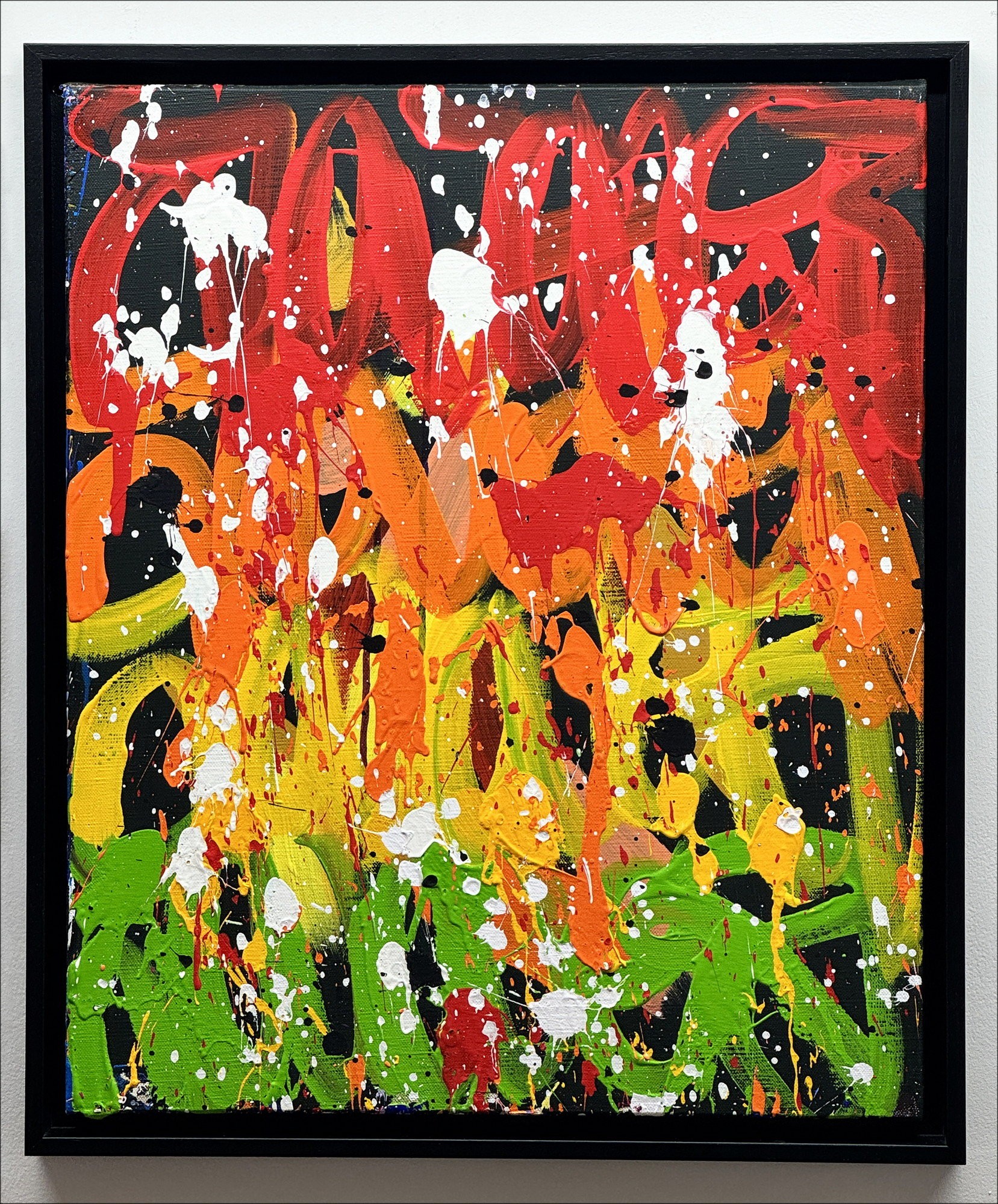 JonOne: Senza titolo 04, 2024 - Vernice acrilica su tela (55x46 cm)