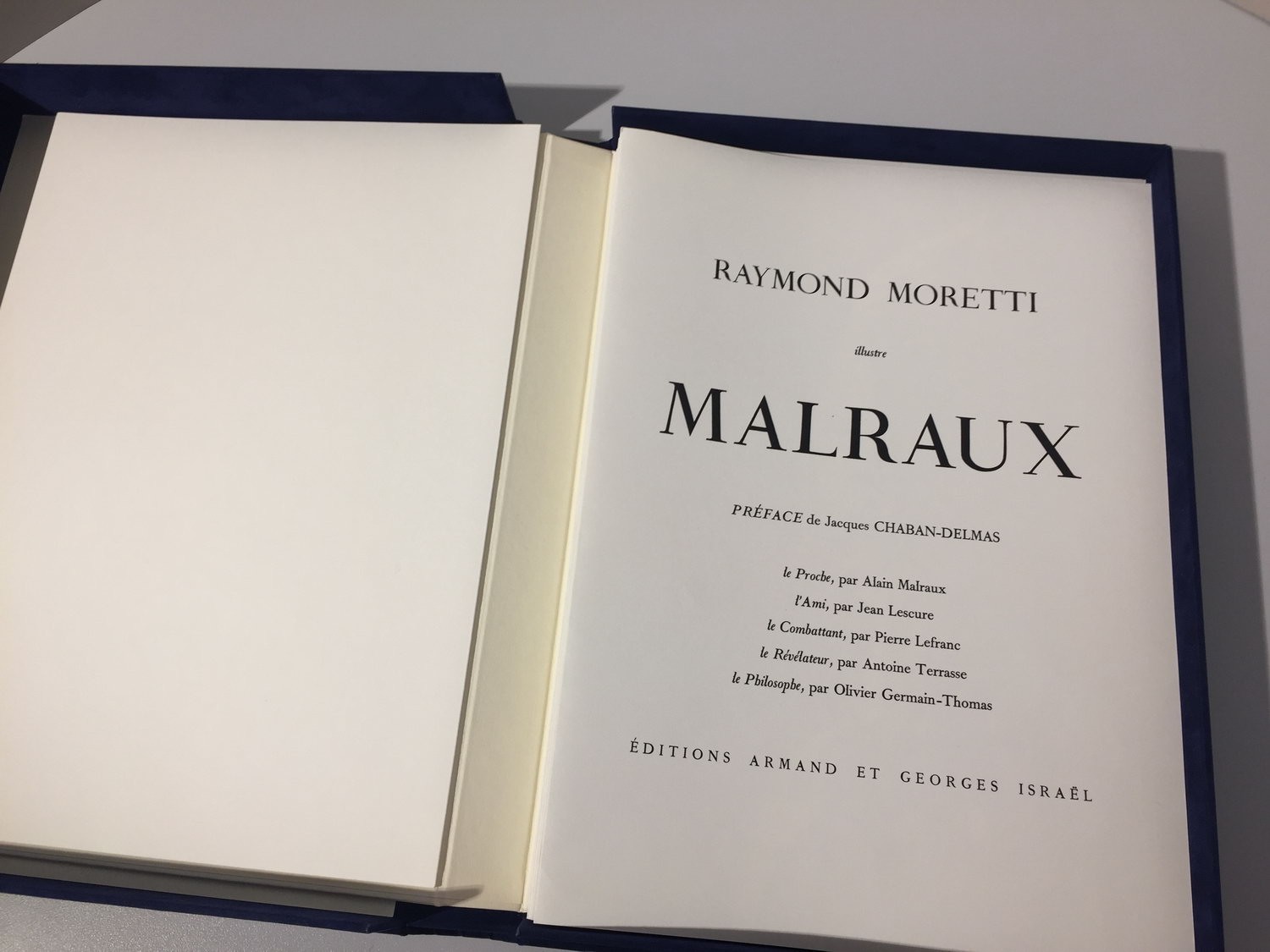 Raymond Moretti Illuster Malraux - Werk 1988 | Galerij 125