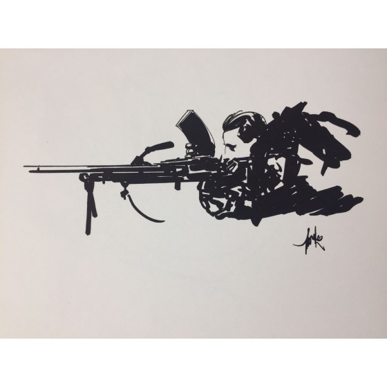 Raymond Moretti Illuster Malraux - Werk 1988 | Galerij 125