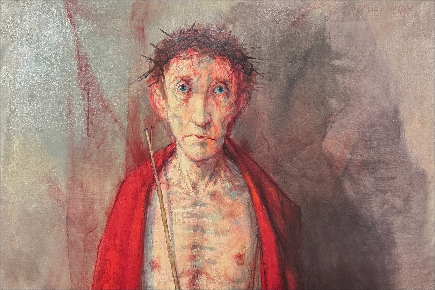 Michel Ciry - Ecce Homo (Gott ist Liebe), Malerei 1963