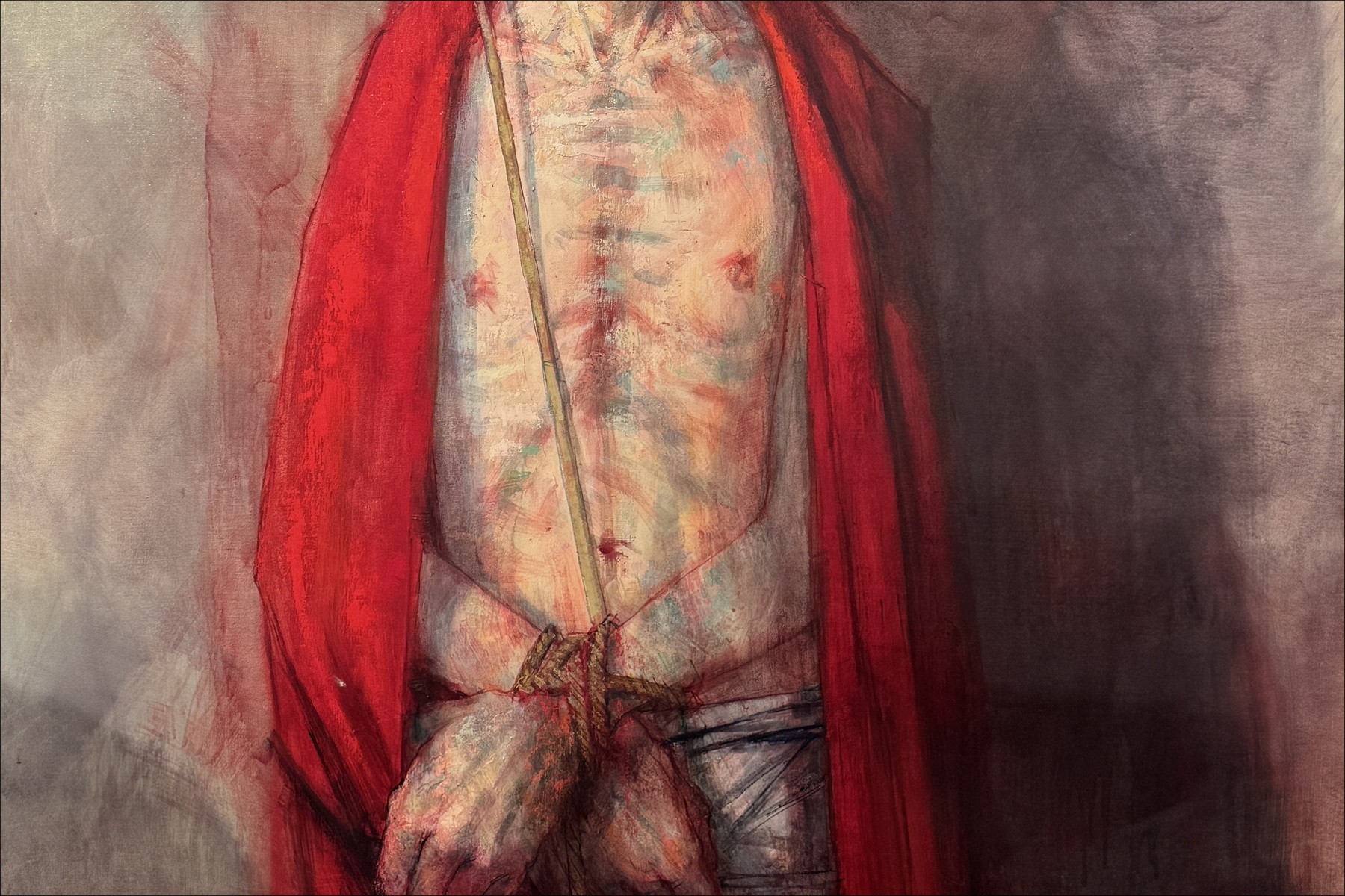 Michel Ciry - Ecce Homo (Gott ist Liebe), Malerei 1963