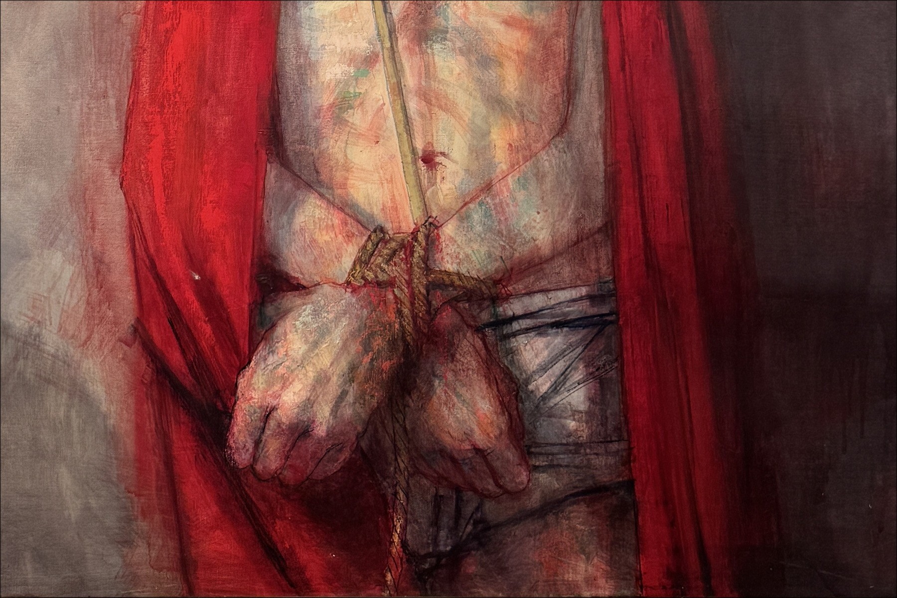 Michel CIRY - Ecce Homo (God is Love), painting 1963