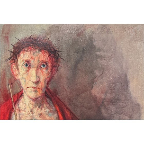 Michel CIRY - Ecce Homo (Dieu est Amour), peinture 1963