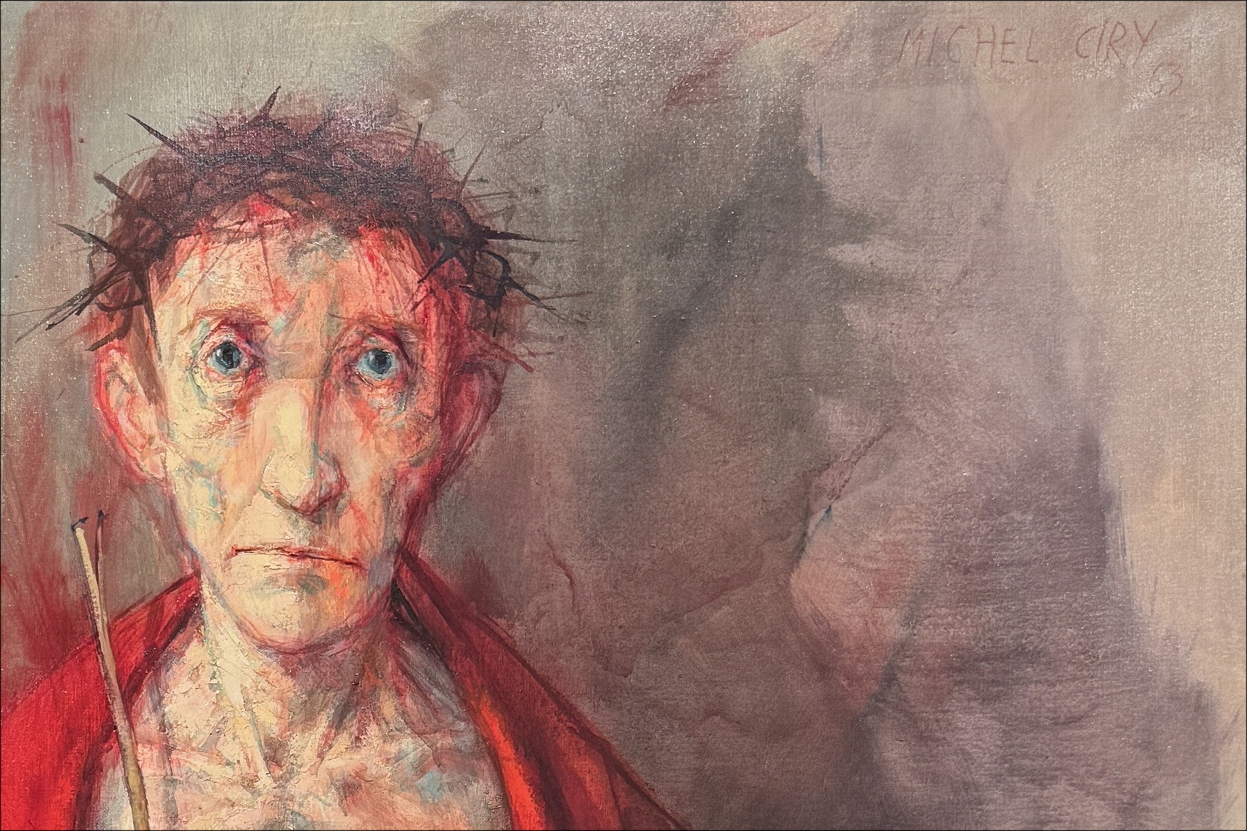Michel CIRY - Ecce Homo (Dio è Amore), pittura 1963