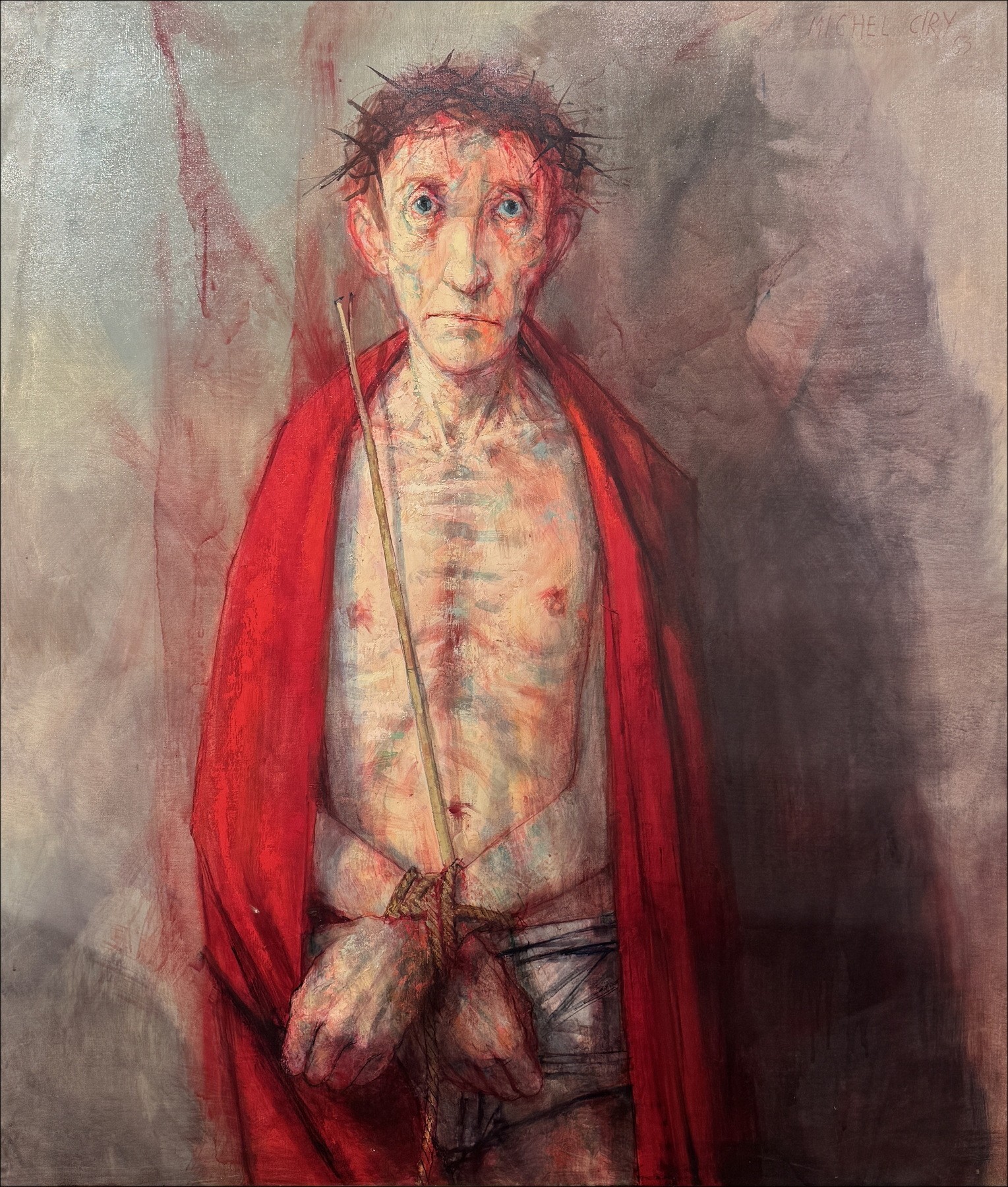 Michel Ciry - Ecce Homo (Gott ist Liebe), Malerei 1963