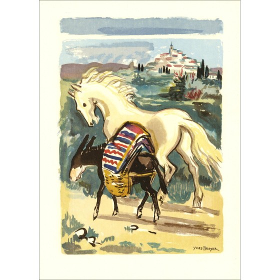 Yves Brayer - Provence, The Horse and the Donkey 1961 | Galerij 125