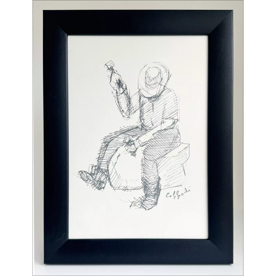 "La Femme et la Balance" by Louis Toffoli 1966 - Lithograph Signed