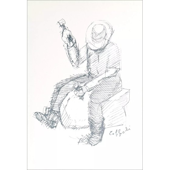 "La Femme et la Balance" par Louis Toffoli 1966 - Lithographie Signée