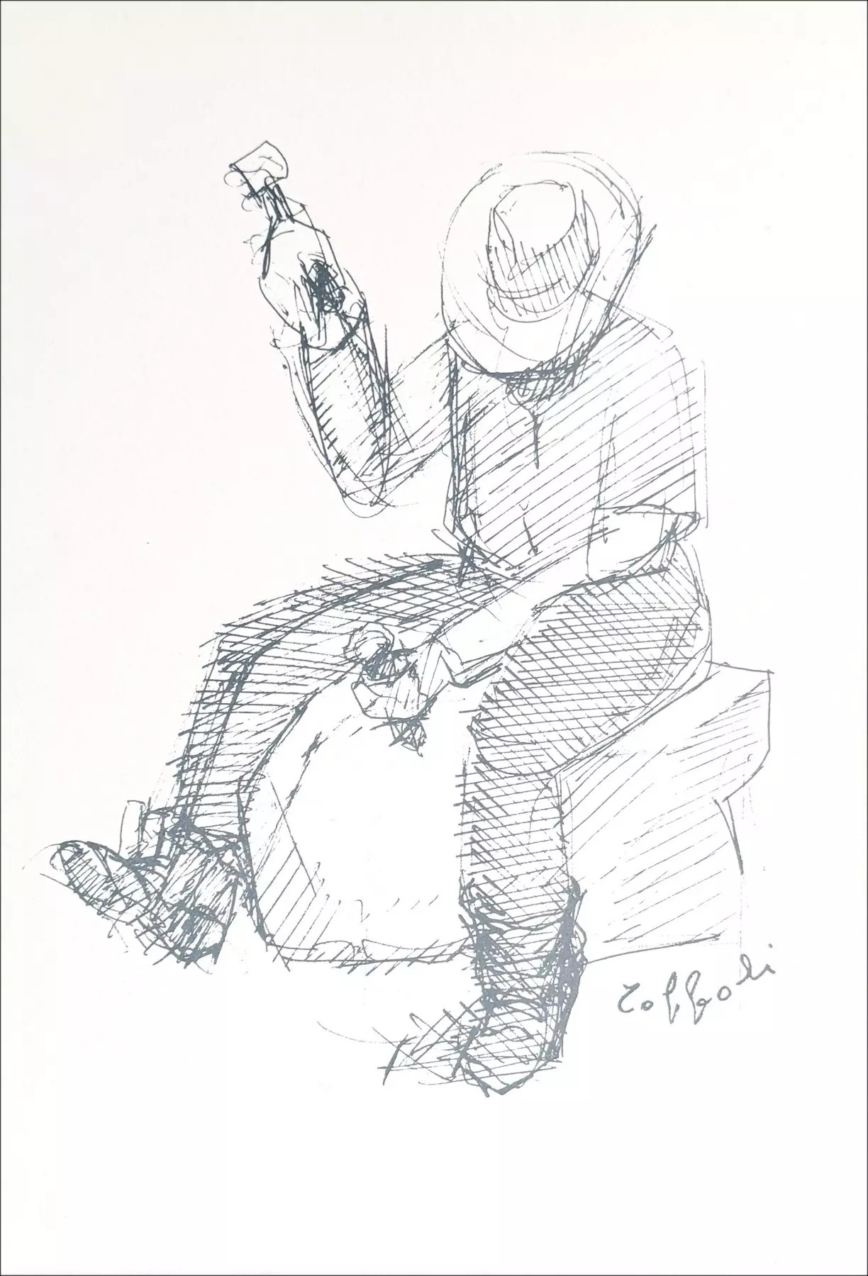 "La Femme et la Balance" par Louis Toffoli 1966 - Lithographie Signée