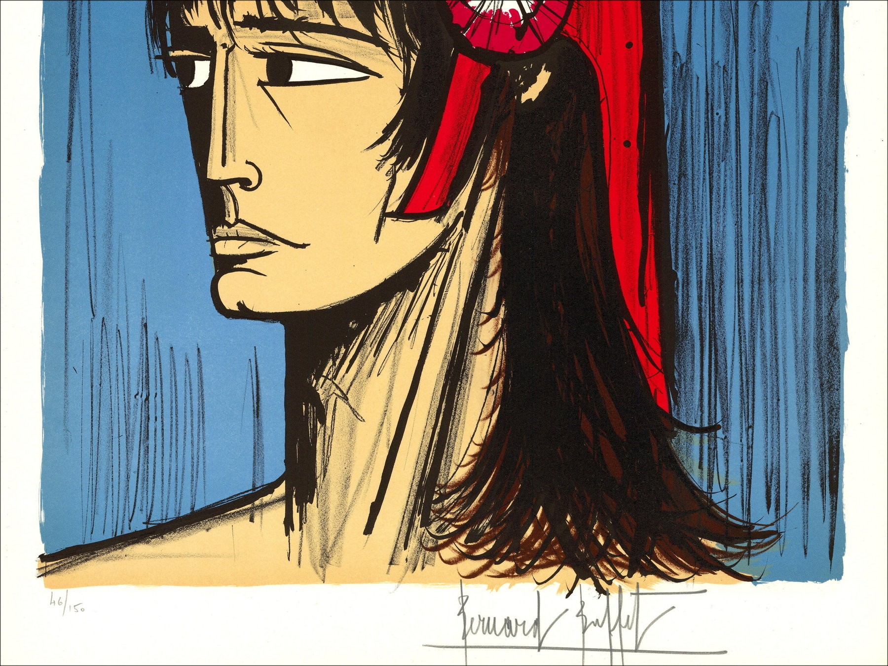 Bernard Buffet : Litografía original "La Révolution Française"