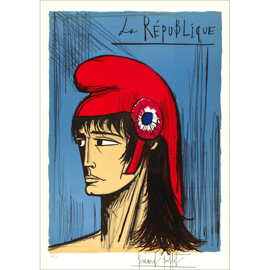 Bernard Buffet : Litografía original "La Révolution Française"