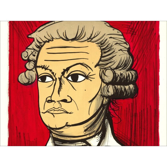 Bernard Buffet : Lithograph "La Révolution Française, Mirabeau"