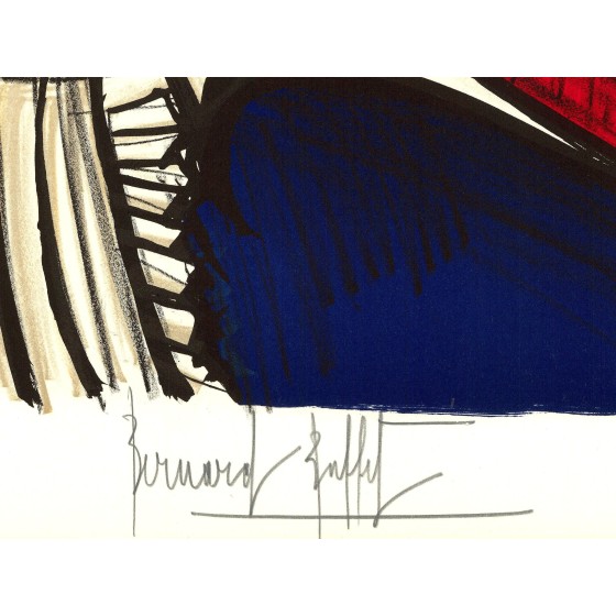 Bernard Buffet : Lithograph "La Révolution Française, Mirabeau"