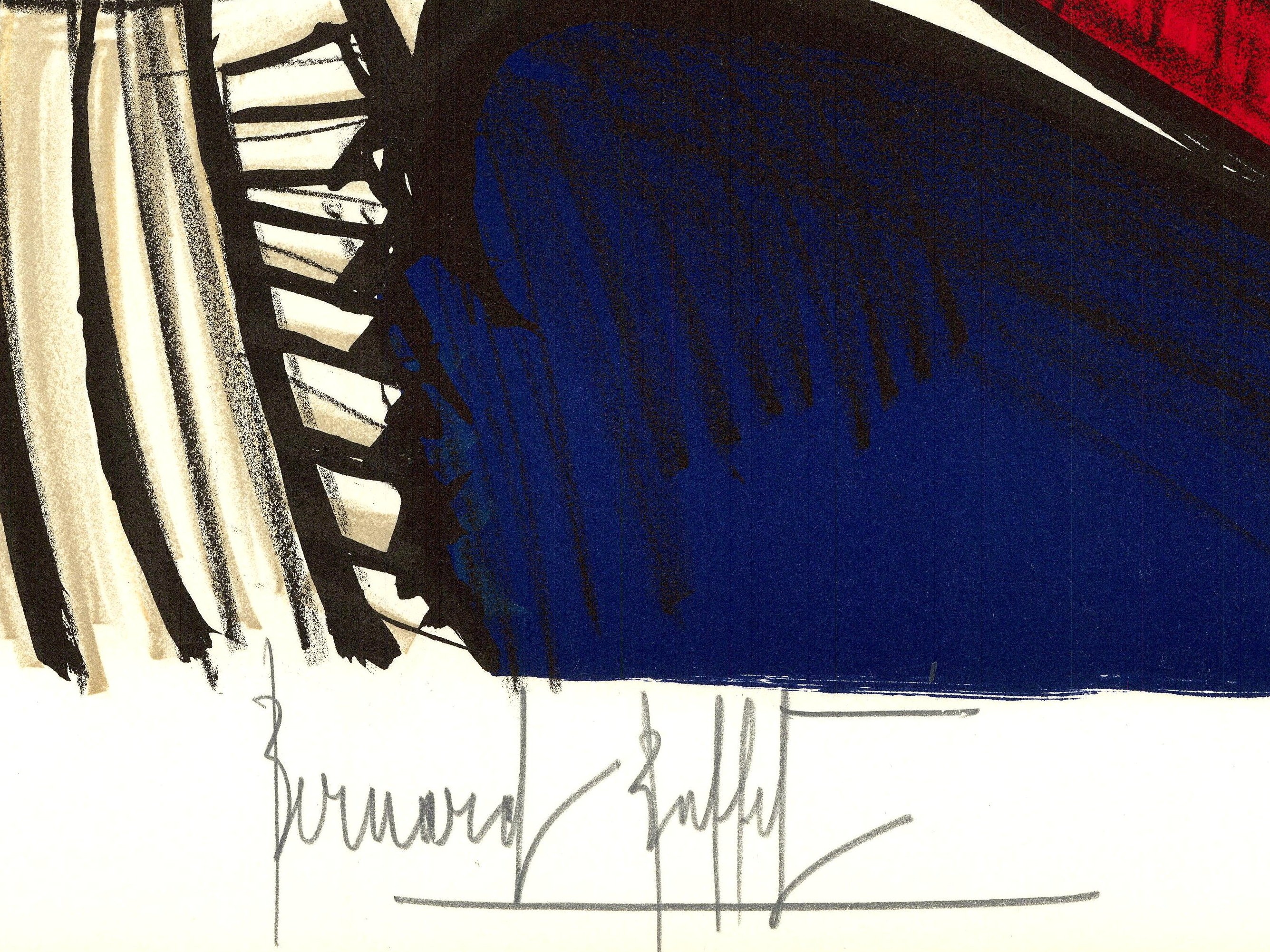 Bernard Buffet: Lithographie "Die französische Revolution, Mirabeau"