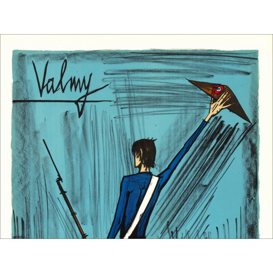 Bernard Buffet : Lithographie "La Révolution Française, Valmy"