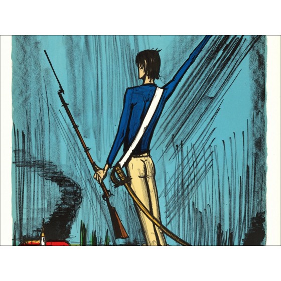 Bernard Buffet : Litografía "La Révolution Française, Valmy"
