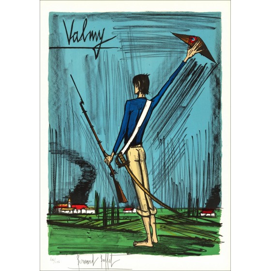 Bernard Buffet : Litografía "La Révolution Française, Valmy"
