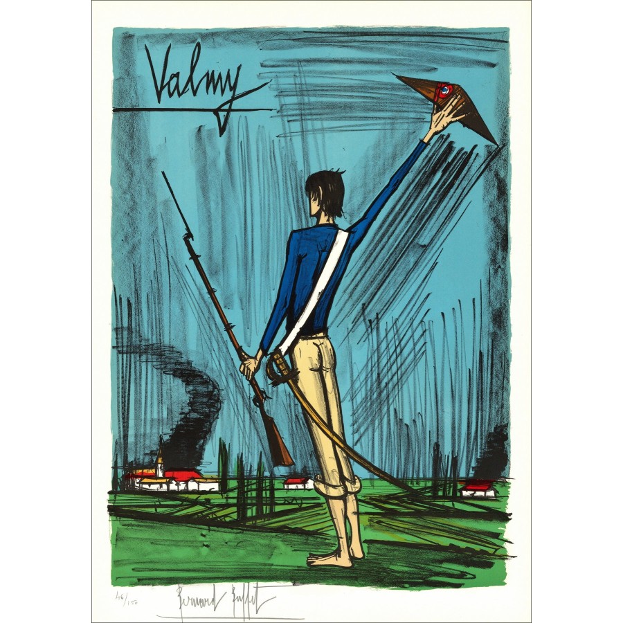Bernard Buffet : Litografía "La Révolution Française, Valmy"
