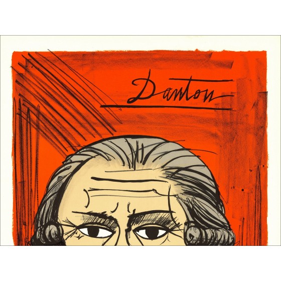 Bernard Buffet: Litografia "La rivoluzione francese, Danton"
