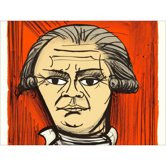 Bernard Buffet: Litografia "La rivoluzione francese, Danton"