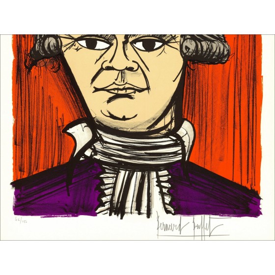 Bernard Buffet: Litografia "La rivoluzione francese, Danton"