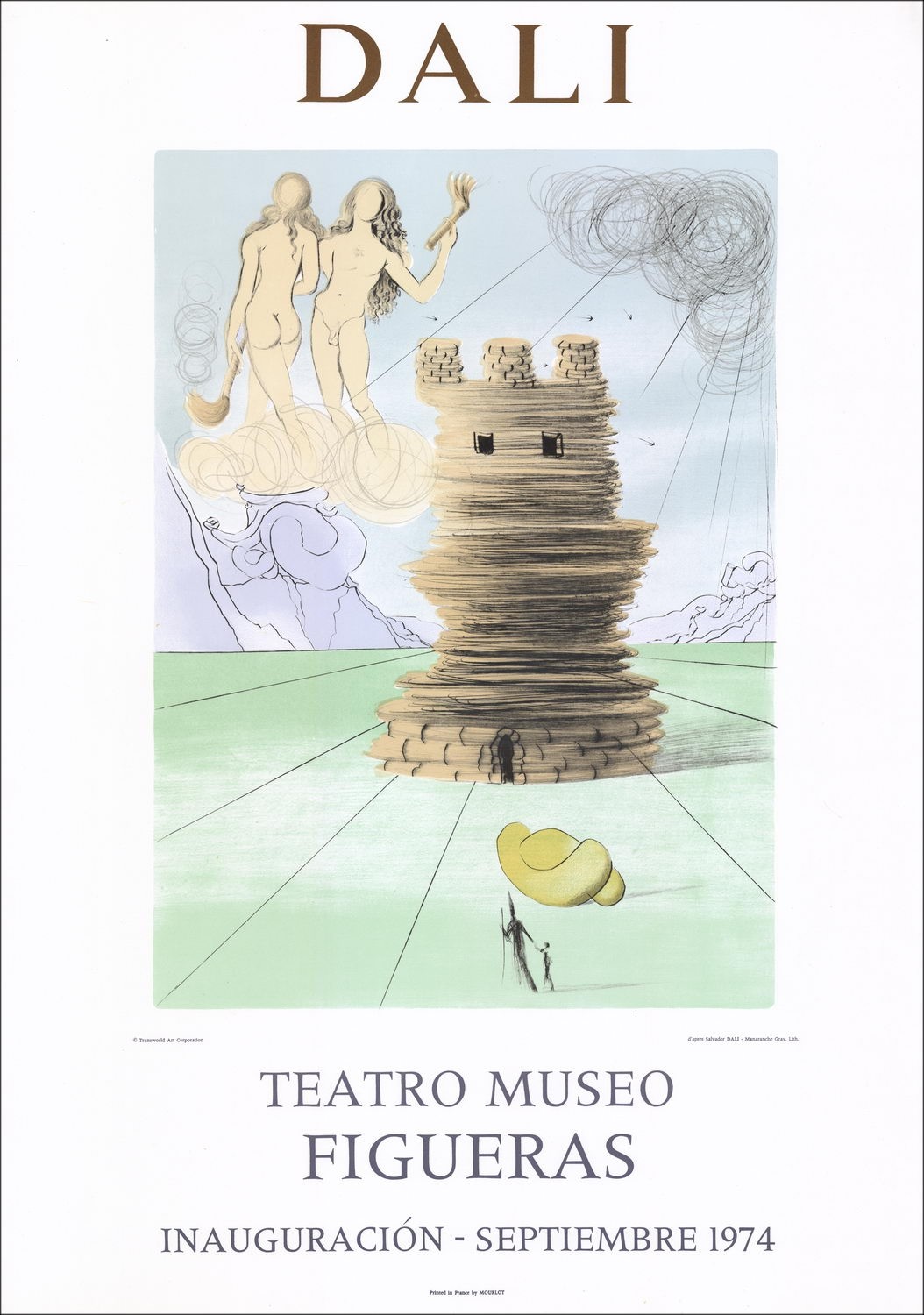 Purchase of a lithograph by Salvador DALI from the Mourlot workshop at the Teatro Museo in Figueras.