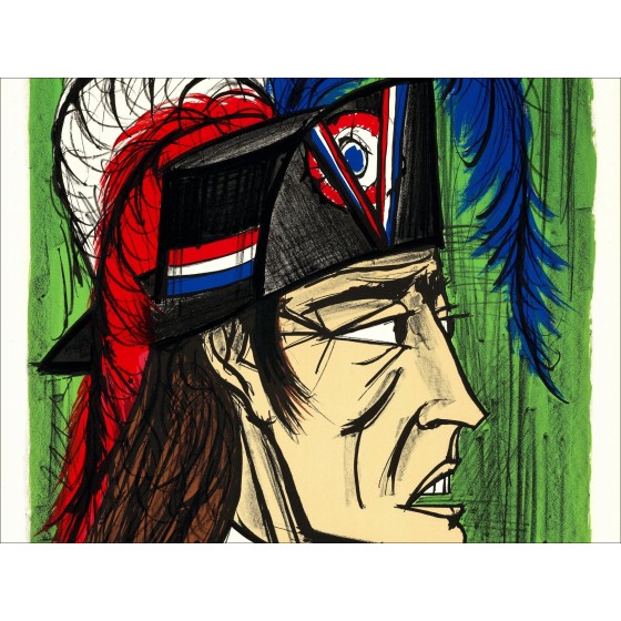 Bernard Buffet : Lithographie "Révolution Française, Fouquier-Tinville