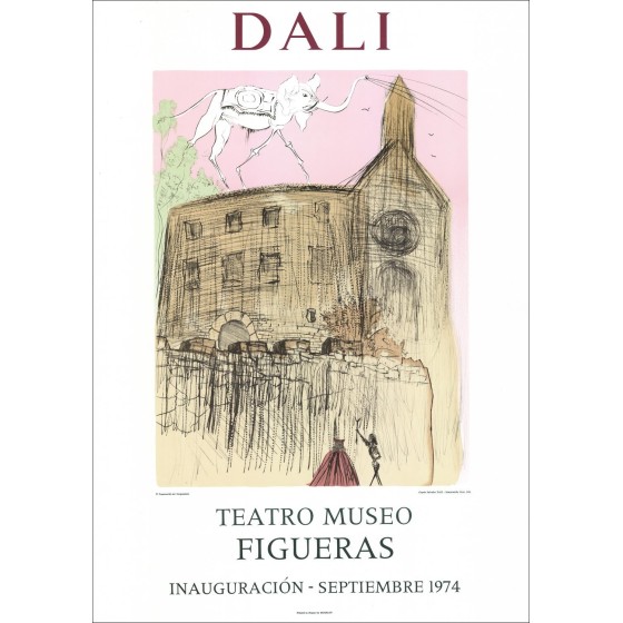 Teatro Museo, Figueras una litografia di Salvador DALI realizzata da Mourlot.