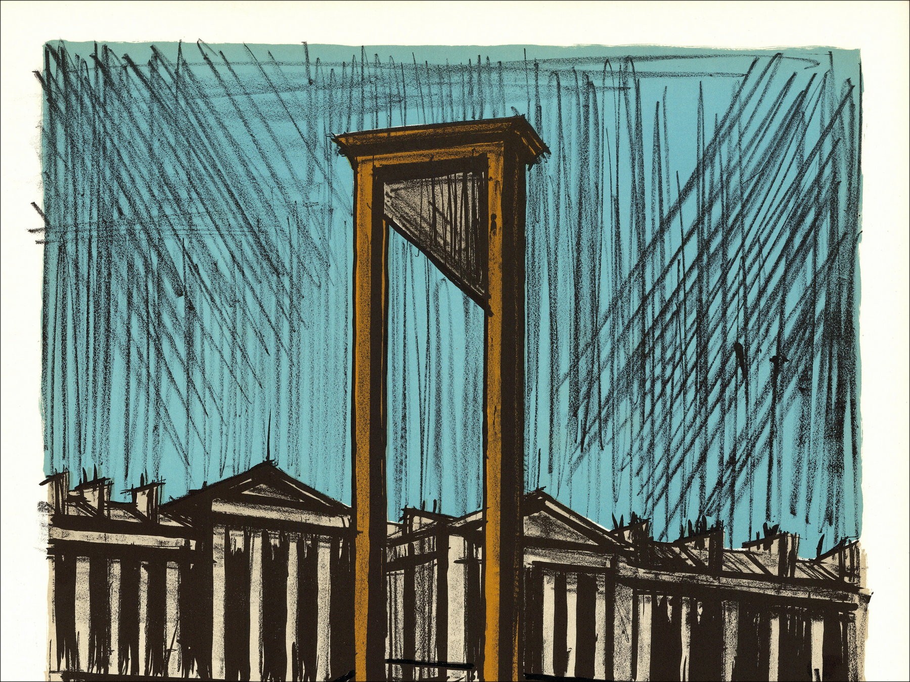 Bernard Buffet: Lithoh "FRANSE REVOLUTION, GUILLOTINE"